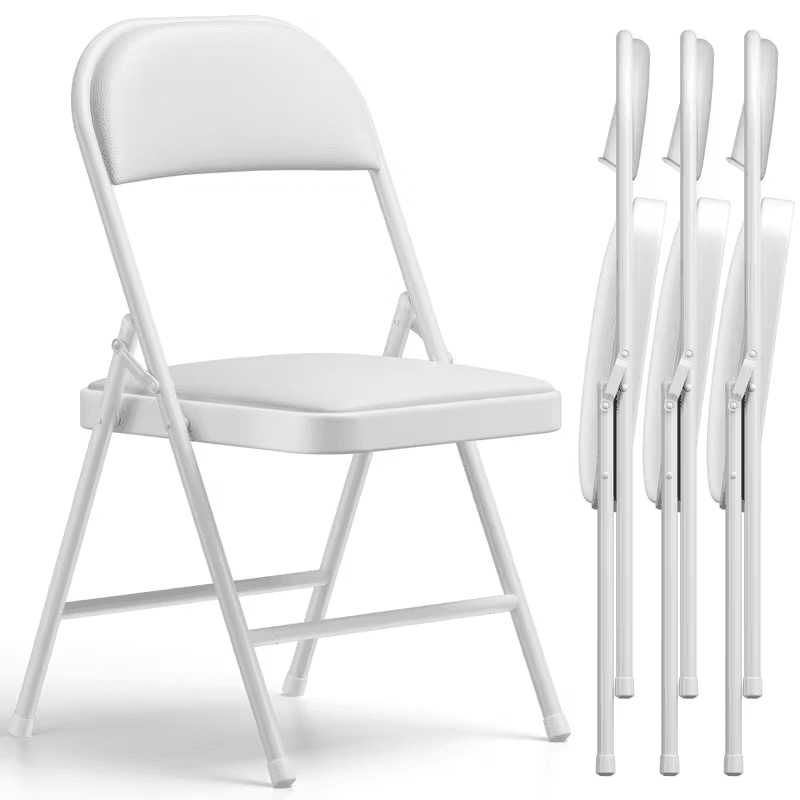 White Folding Chairs thumbnail 2