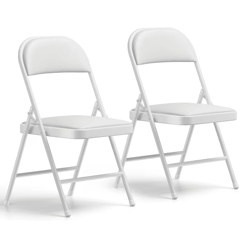 White Folding Chairs thumbnail 3